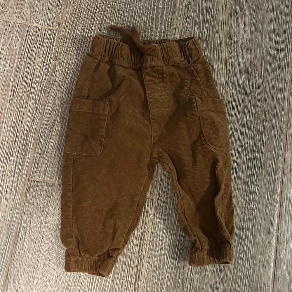 Quincy Mae Brown Corduroy Pull-On Kids Pants
